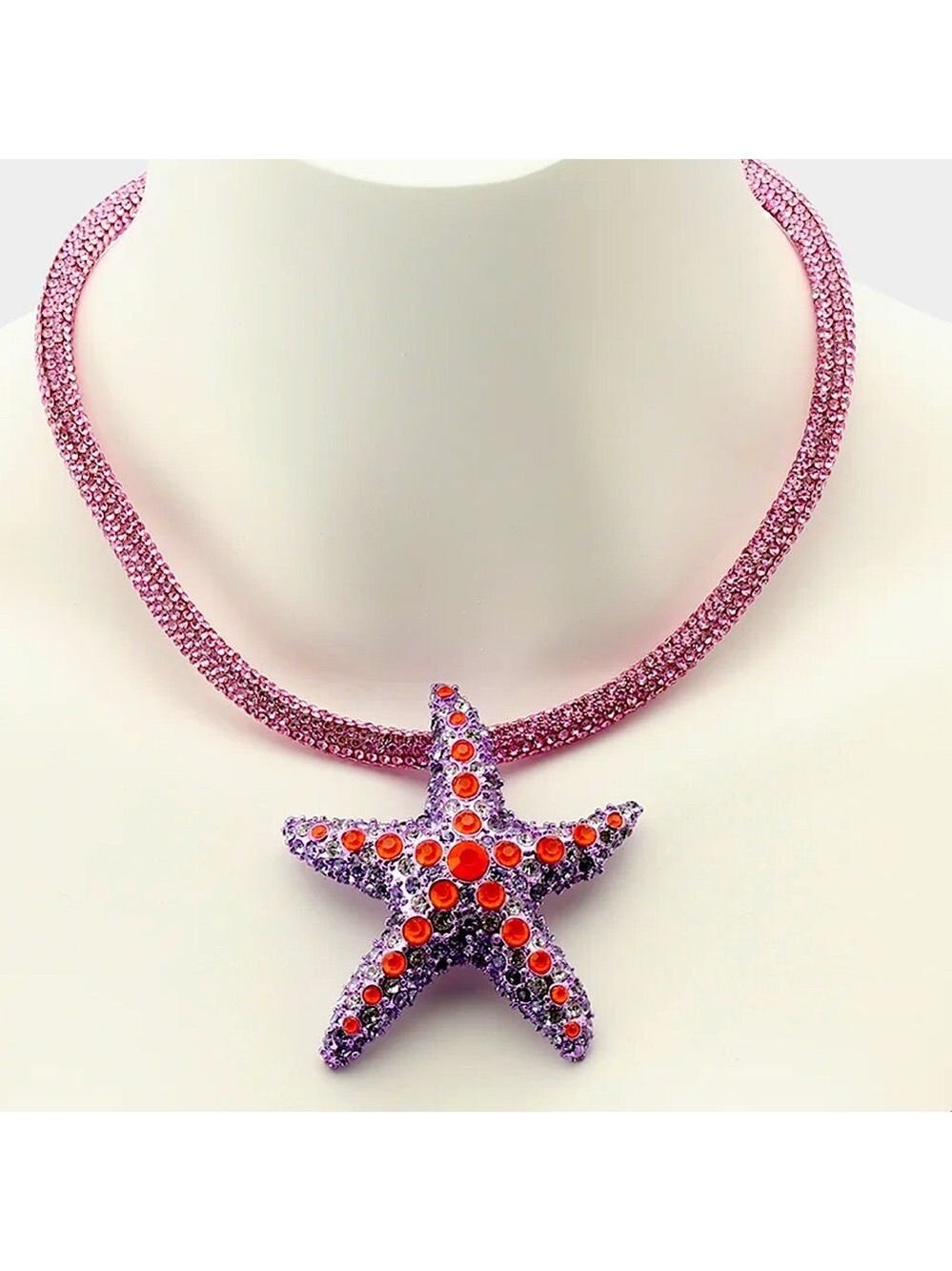 Betsey Johnson Mermaid Jewels Starfish Pendant Necklace New